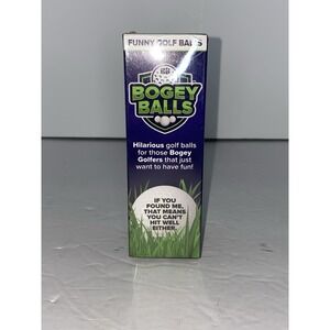 Laughing Smith Funny Bogey Balls 3 Pack - The Funniest Balls In Golf  - New!!!